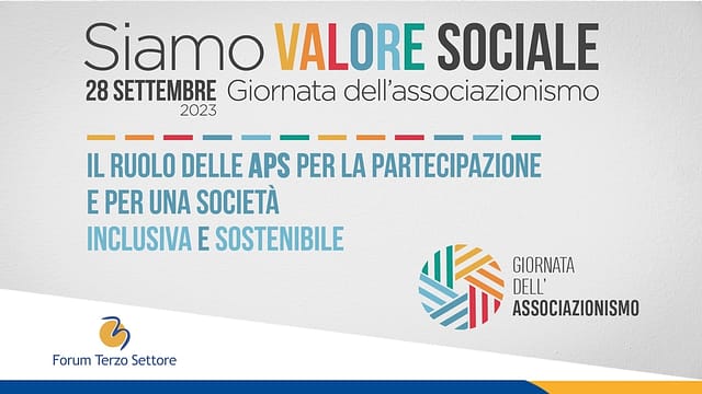 Siamo valore sociale: Giornata dell'Associazionismo 2023