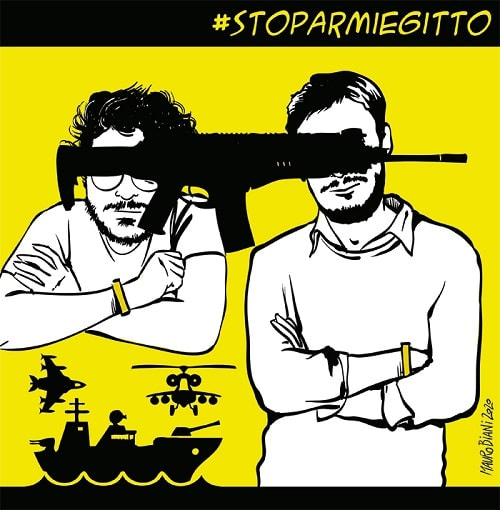 Stop armi Egitto: 19 dicembre mobilitazione nazionale per Giulio e Patrick